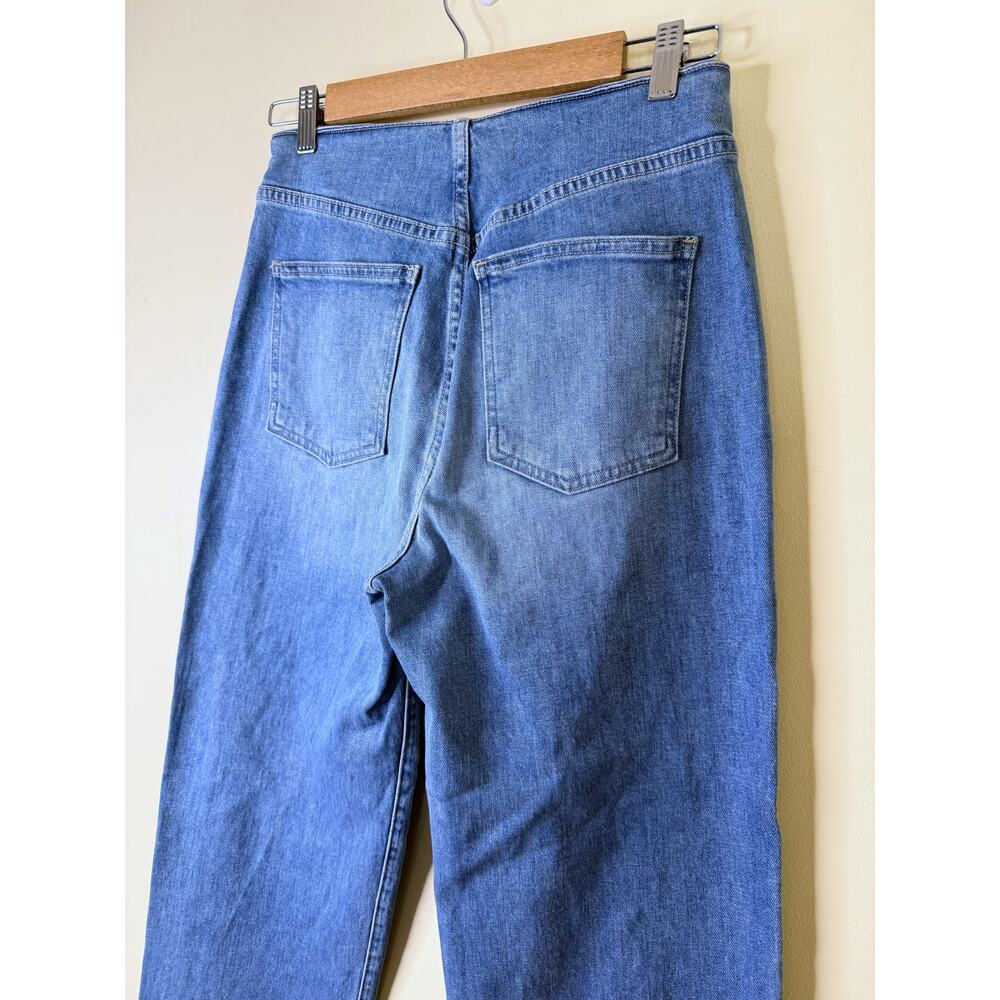 Veronica Beard Crosbie High Rise Cropped Wide Leg Jeans Women's Size 27 Zephyr - Picture 6 of 9